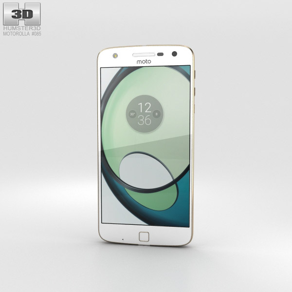 Motorola Moto Z Play Blanc Modèle 3D