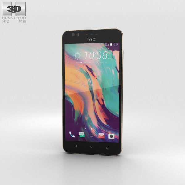 HTC Desire 10 Lifestyle Stone Black 3D-Modell