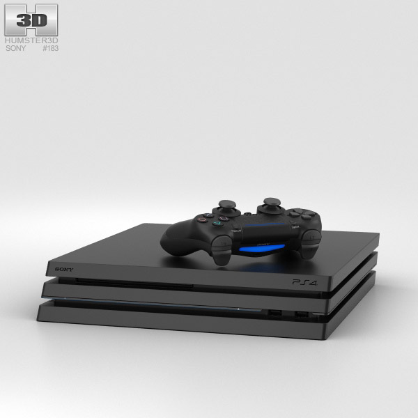 Sony PlayStation 4 Pro 3D模型