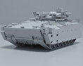 庫爾干人-25裝甲車 3D模型 clay render