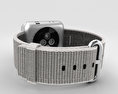 Apple Watch Series 2 38mm Silver Aluminum Case Pearl Woven Nylon 3D-Modell