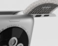 Apple Watch Series 2 38mm Silver Aluminum Case Pearl Woven Nylon 3D 모델 