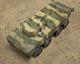 ZBL-08步兵战车 3D模型 顶视图