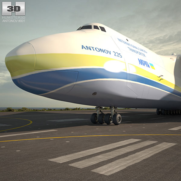 An-225 ムリーヤ 3Dモデル