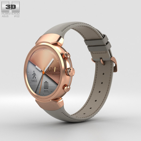 Asus Zenwatch 3 Rose Gold 3D 모델 