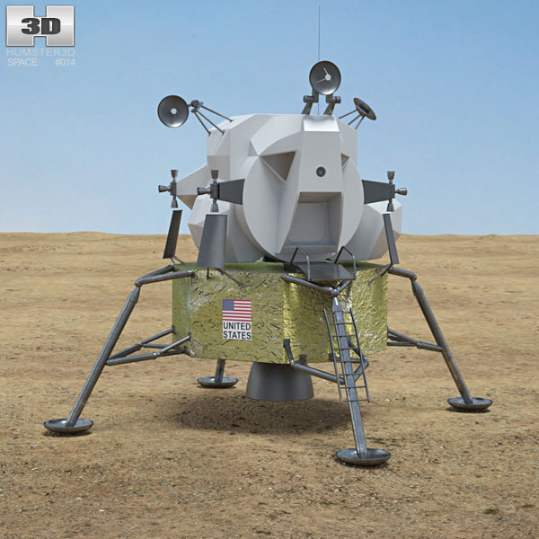 Módulo Lunar del Apolo Modelo 3D