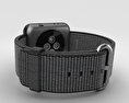 Apple Watch Series 2 38mm Space Gray Aluminum Case Black Woven Nylon 3d model