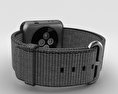 Apple Watch Series 2 42mm Space Gray Aluminum Case Black Woven Nylon Modello 3D