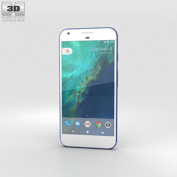 Google Pixel XL Really Blue 3D 모델 
