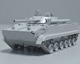 BMP-3 3d model clay render