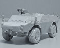 LGS Fennek 3D模型 clay render
