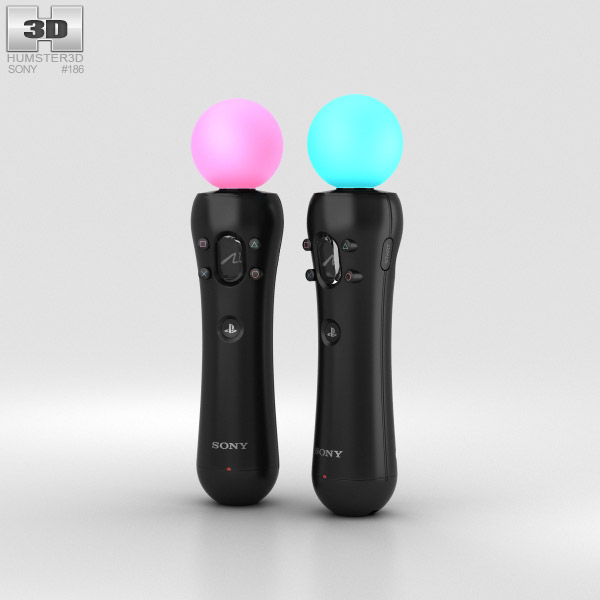 Sony PlayStation VR Move Twin Pack 3D model