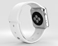 Apple Watch Series 2 38mm Stainless Steel Case White Sport Band 3D-Modell