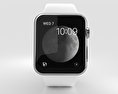 Apple Watch Series 2 38mm Stainless Steel Case White Sport Band 3D模型