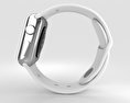 Apple Watch Series 2 38mm Stainless Steel Case White Sport Band Modelo 3d