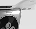 Apple Watch Series 2 38mm Stainless Steel Case White Sport Band 3Dモデル