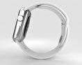 Apple Watch Series 2 42mm Stainless Steel Case White Sport Band 3D 모델 