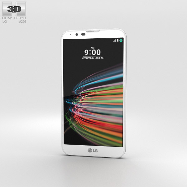 LG X Mach Blanc Modèle 3D