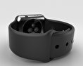 Apple Watch Series 2 38mm Space Black Stainless Steel Case Black Sport Band 3D 모델 