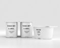 Yogurt cups 3d model