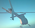貝爾206直升機 3D模型