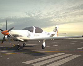 3D model of Grob G 120TP Aerobatic aircraft