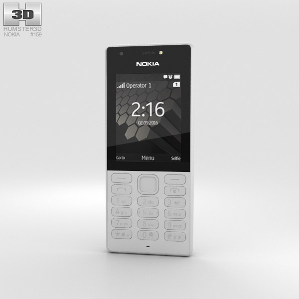 Nokia 216 Gray Modello 3D