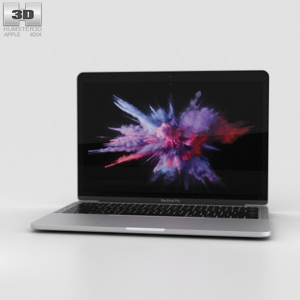 Apple MacBook Pro 13 inch (2016) Silver 3D model