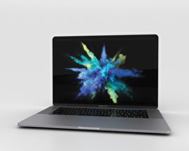 Apple MacBook Pro 15 inch (2016) Space Gray 3D 모델 