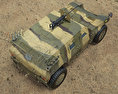 軽装甲機動車 3Dモデル top view