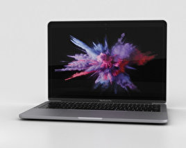 Apple MacBook Pro 13 inch (2016) Space Gray 3D model