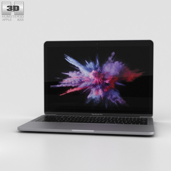 Apple MacBook Pro 13 inch (2016) Space Gray 3D model