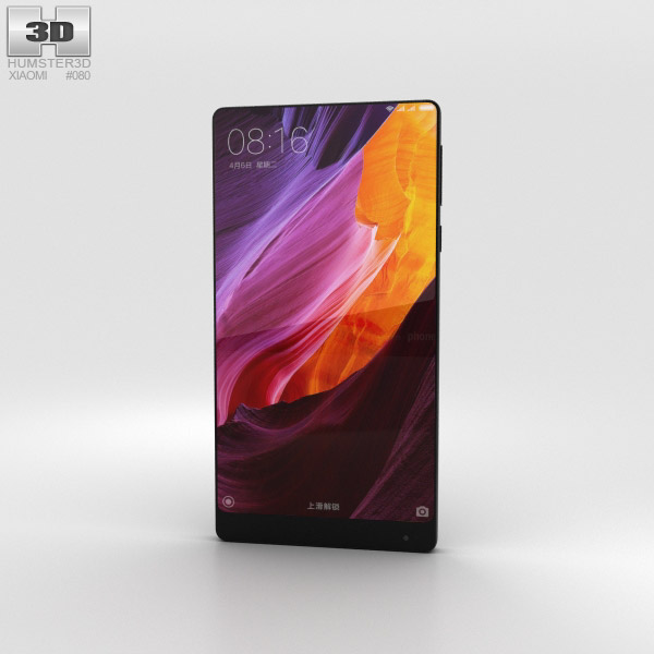 Xiaomi Mi Mix Noir Modèle 3D