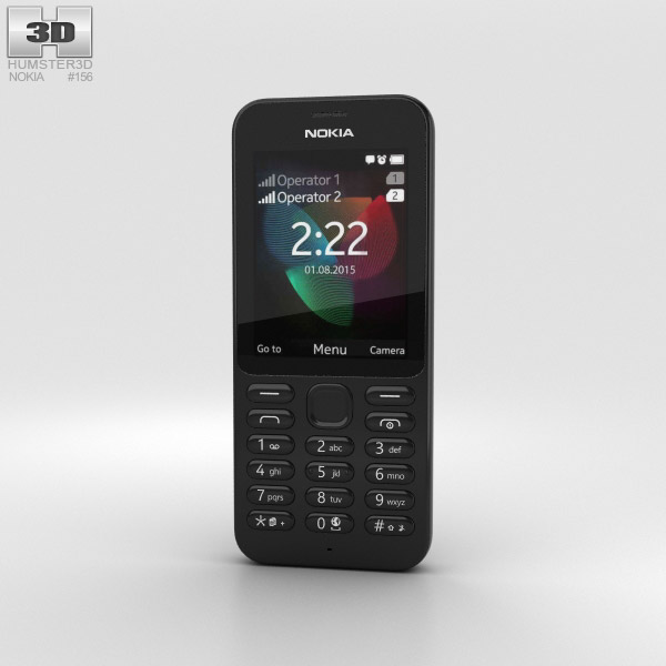 Nokia 222 Black 3D model