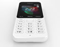 Nokia 222 白い 3Dモデル