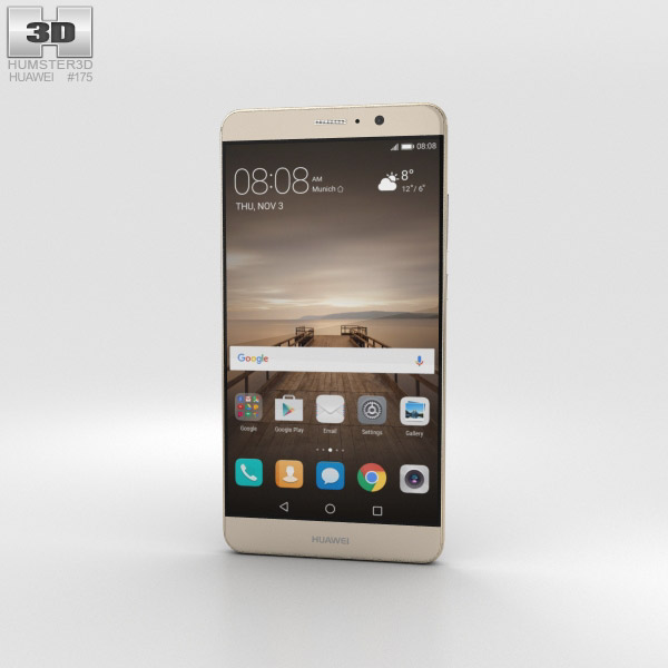 Huawei Mate 9 Champagne Gold Modello 3D