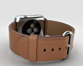 Apple Watch Series 2 42mm Stainless Steel Case Saddle Brown Classic Buckle 3D 모델 