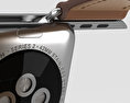 Apple Watch Series 2 42mm Stainless Steel Case Saddle Brown Classic Buckle 3d model