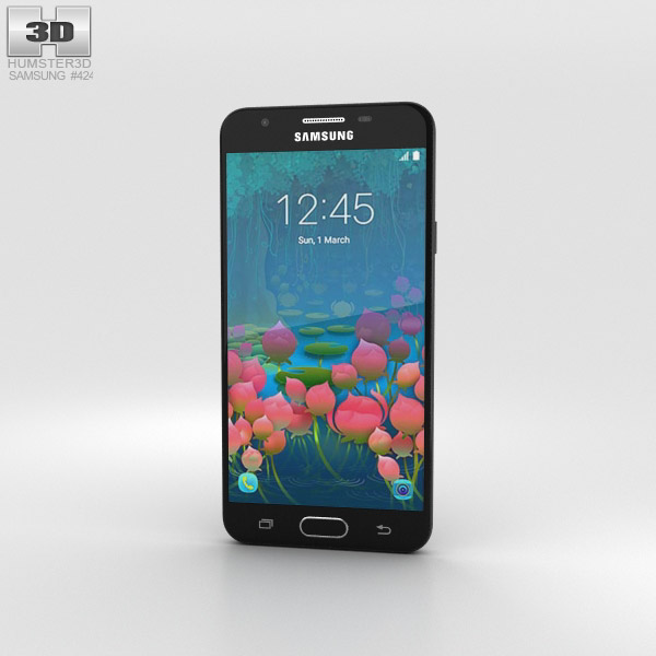 Samsung Galaxy J5 Prime Schwarz 3D-Modell