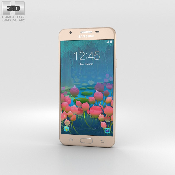 Samsung Galaxy J5 Prime Gold 3D 모델 