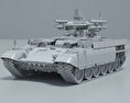 BMPT Terminator 3d model clay render