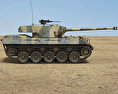 M18驅逐戰車 3D模型 侧视图