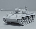 M18驅逐戰車 3D模型 clay render