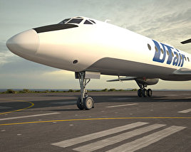 Tupolev Tu-134 Modello 3D