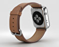 Apple Watch Series 2 38mm Stainless Steel Case Saddle Brown Classic Buckle 3D模型