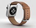 Apple Watch Series 2 38mm Stainless Steel Case Saddle Brown Classic Buckle 3d model