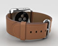 Apple Watch Series 2 38mm Stainless Steel Case Saddle Brown Classic Buckle 3D 모델 