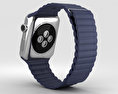 Apple Watch Series 2 42mm Stainless Steel Case Midnight Blue Leather Loop 3D 모델 