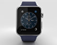Apple Watch Series 2 42mm Stainless Steel Case Midnight Blue Leather Loop 3d model