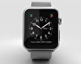Apple Watch Series 2 42mm Stainless Steel Case Milanese Loop 3d model